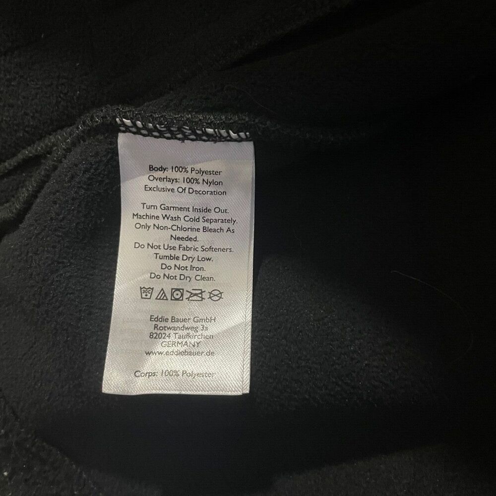 Eddie Bauer EBTEK Full Zip Up Sleeveless Sweater Vest Fleece Gray Men’s Large - Picture 10 of 11